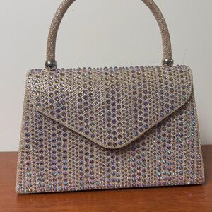 Sparkly Rhinestone Evening Bag Top Handle Formal Prom Wedding Purse